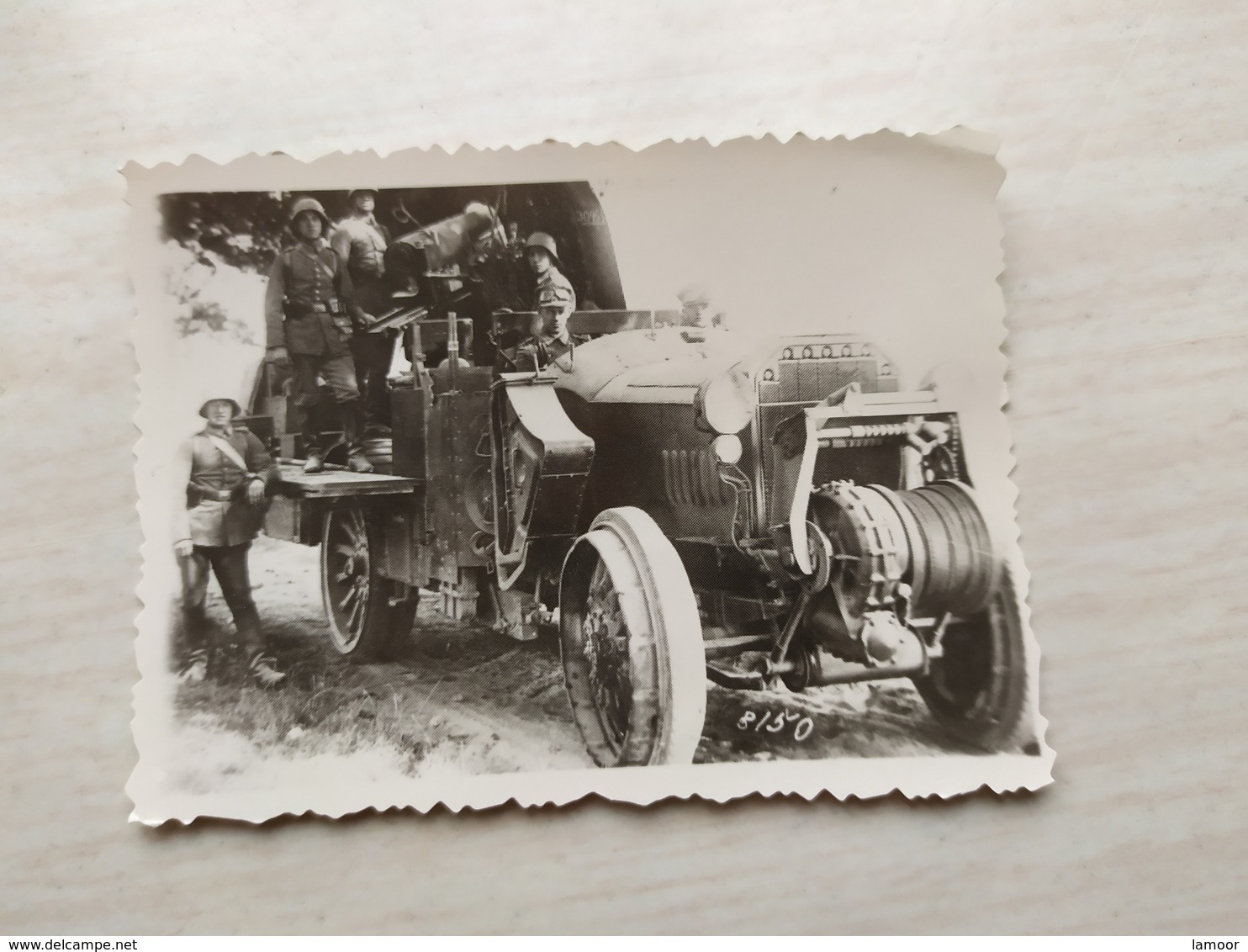 WWII Foto Wehrmacht Soldaten, PANZER TANK 1 WK Photo Kanone - 1939-45