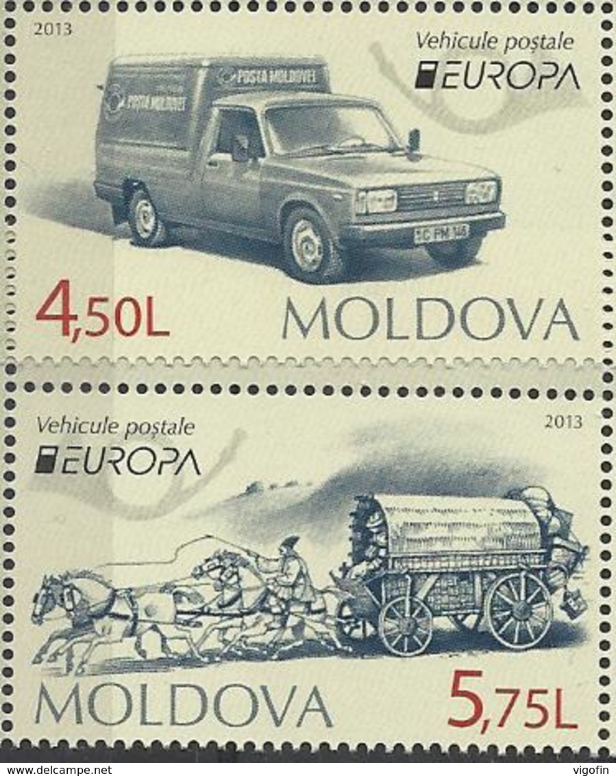 MD 2013- EUROPA CEPT, MOLDAVIA, 1 X 2v, MNH - Autos