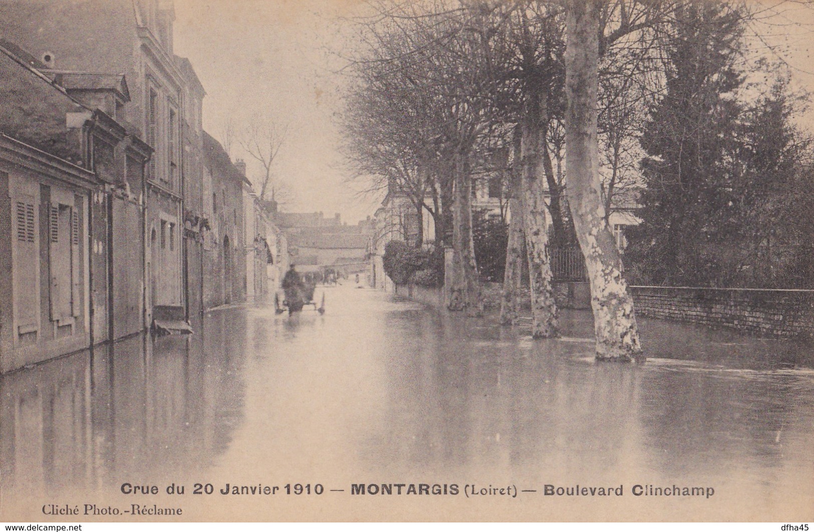Montargis : Crue Du 20 Janvier 1910 - Boulevard Du Chinchon - Montargis
