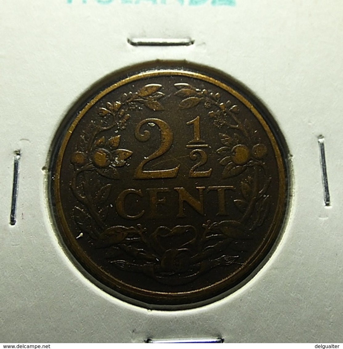 Netherlands 2 1/2 Cents 1918 Varnished - 2.5 Cent