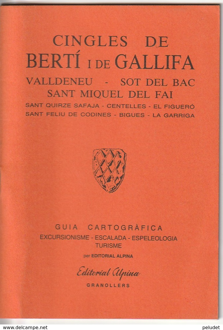 CINGLES DE BERTI I DE GALLIFA - GUIA CARTOGRAFICA - 1991 -  Usado / Utilisé - Mapas Topográficas