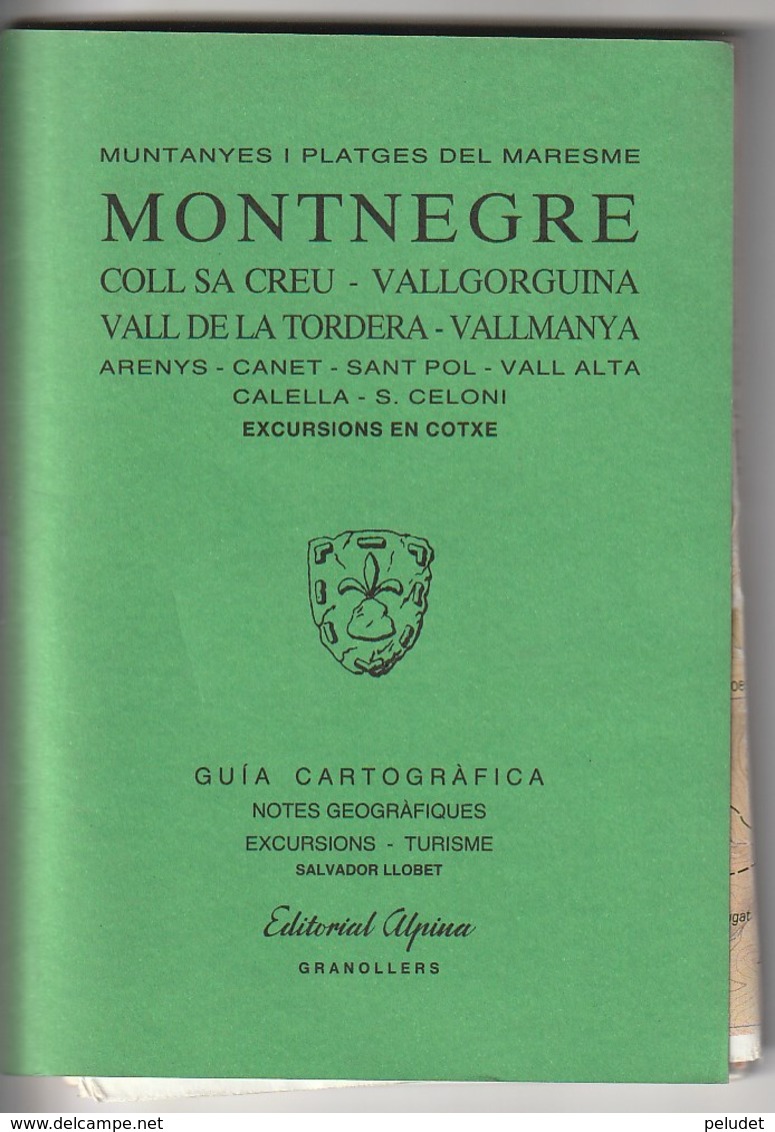 MONTNEGRE - GUIA CARTOGRAFICA - 1991 -  Usado / Utilisé - Mapas Topográficas