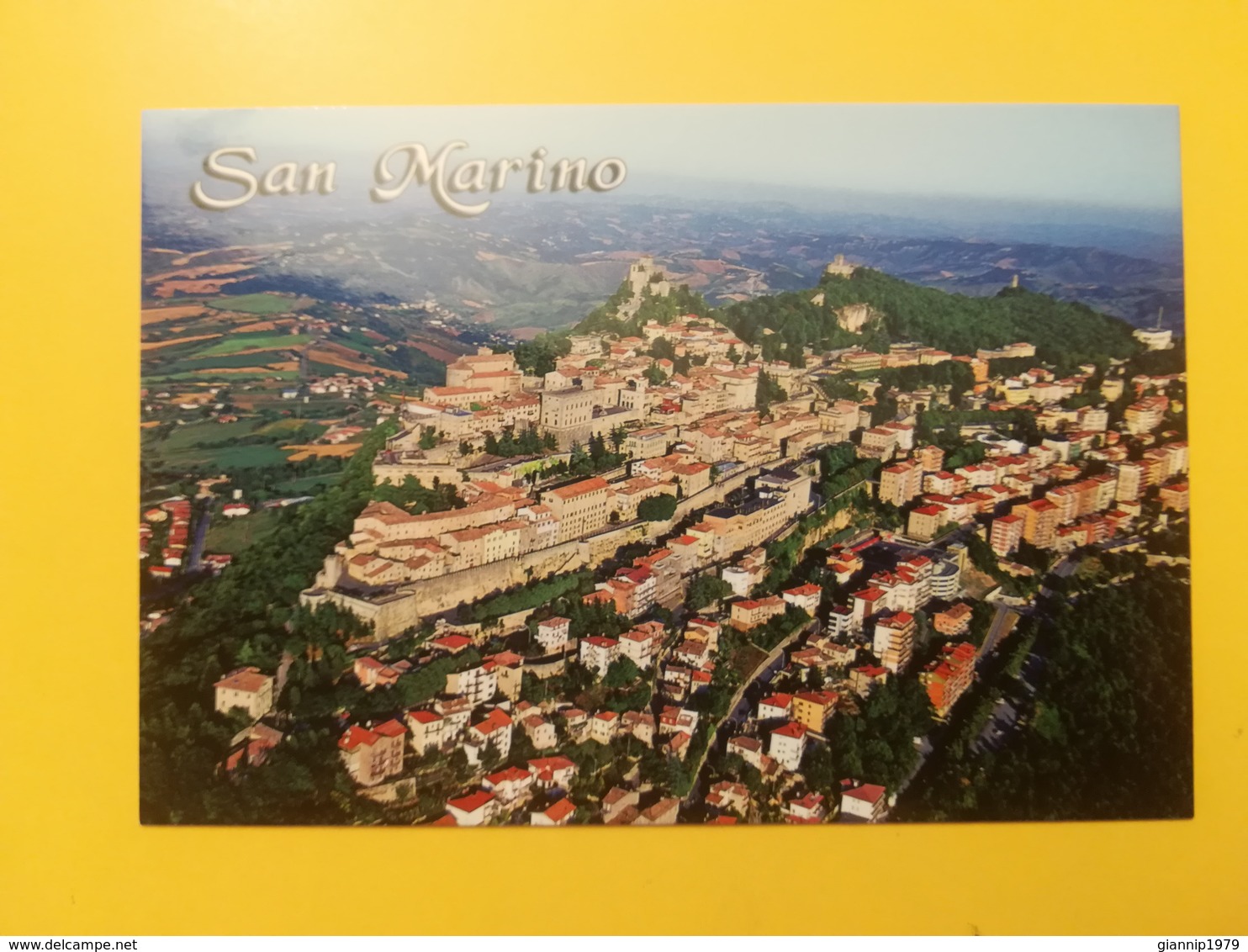 CARTOLINA POSTCARD ITALIA ITALY SAN MARINO NUOVA PANORAMA VEDUTA AEREA CENTRO STORICO - San Marino