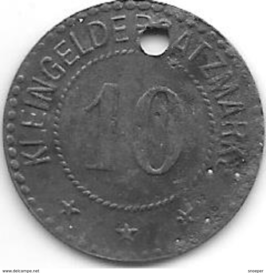 *notgeld Breisach 5 Pfennig  1918  Zn 2 Mm Gel.    1957.4 / F 57.2a - Andere & Zonder Classificatie