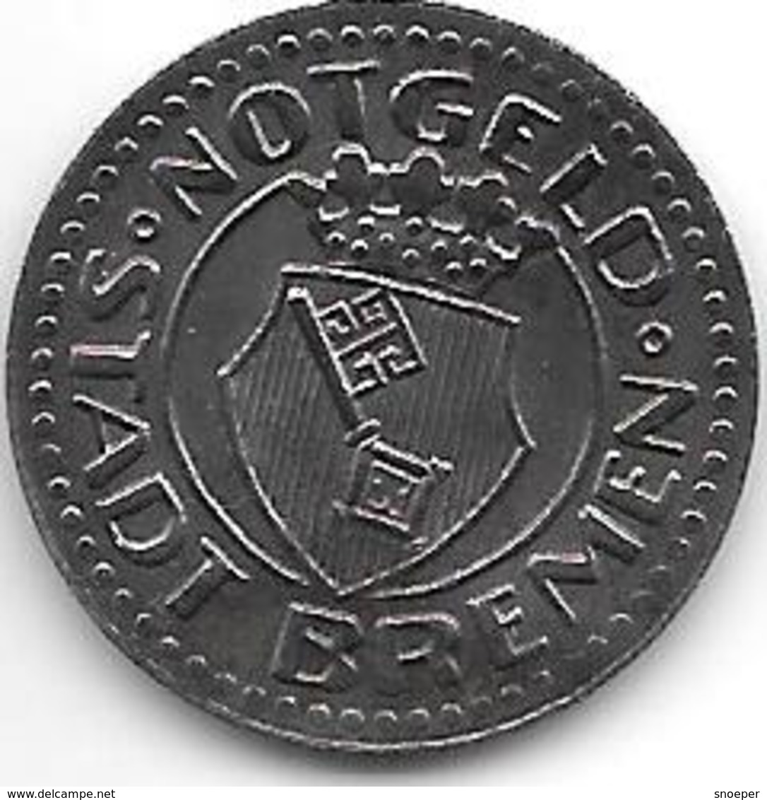 *notgeld  Bremen  10 Pfennig  1920 Fe    2007.1 /F58.1a - Autres & Non Classés