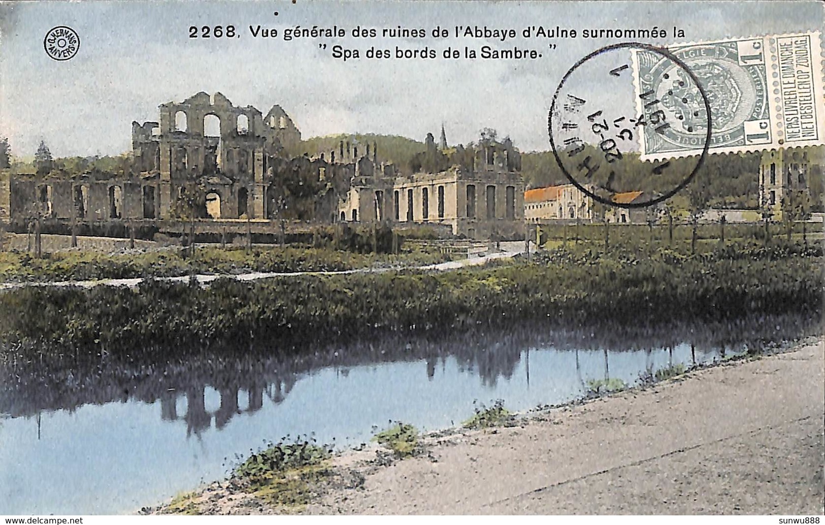 Vue Générale Des Ruines De L'Abbaye D'Aulne (colorisée 1911, G. Hermans) - Thuin