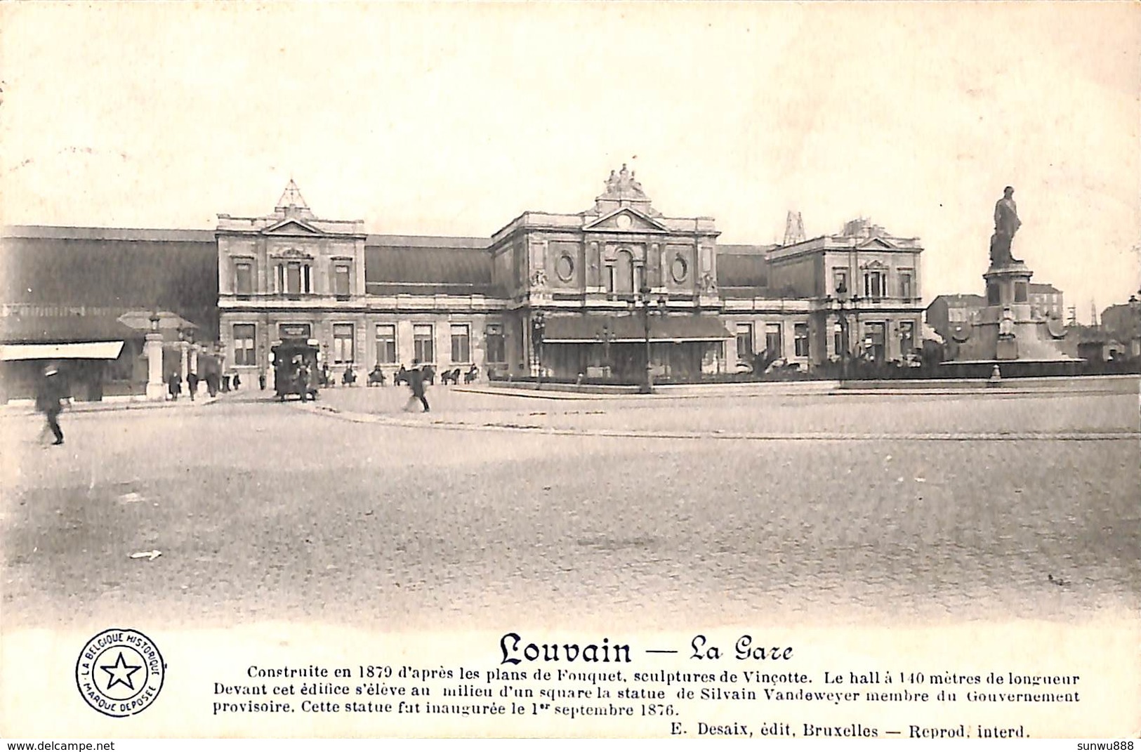 Louvain - La Gare (animée, Belgique Historique) - Leuven
