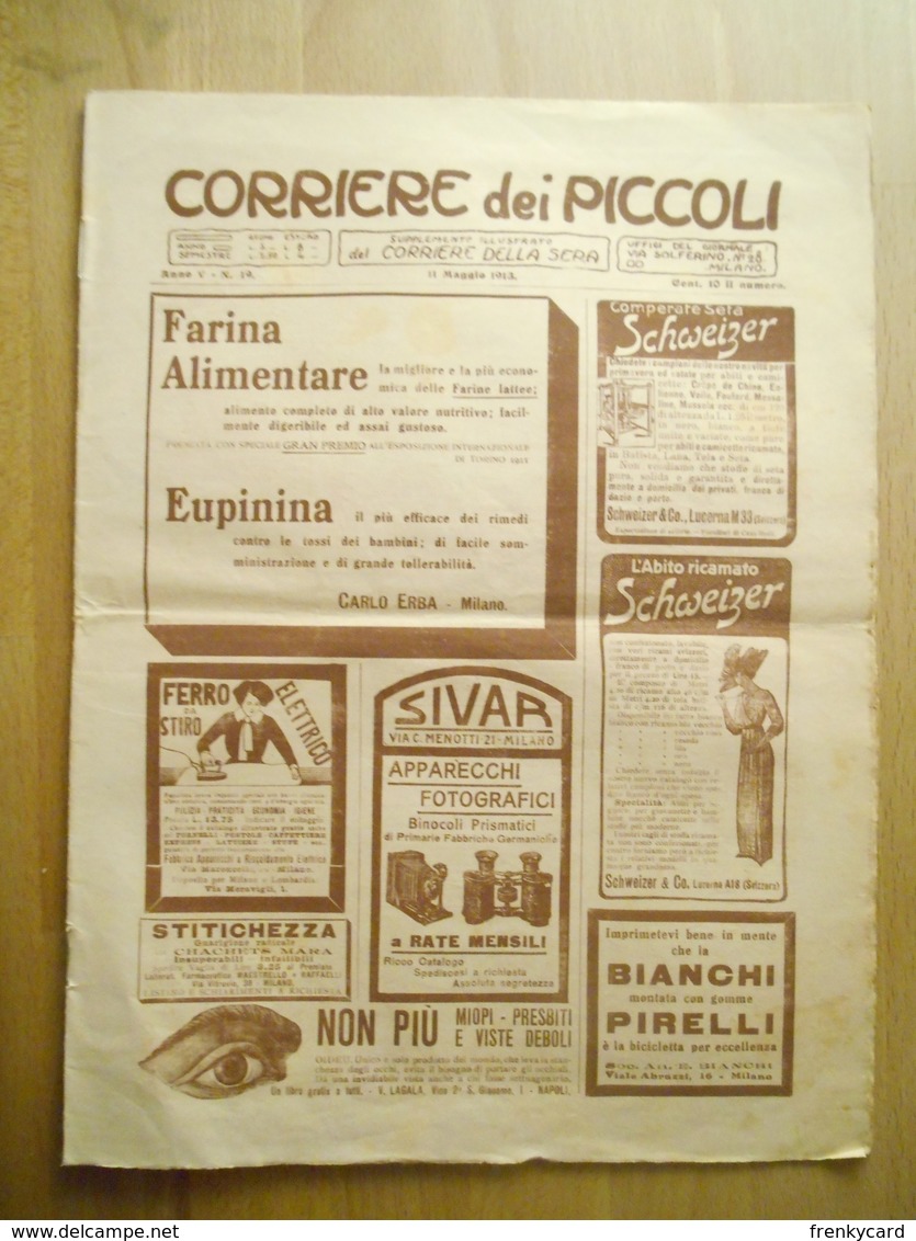 Corriere Dei Piccoli 1913 Anno V N. 19 - Corriere Dei Piccoli