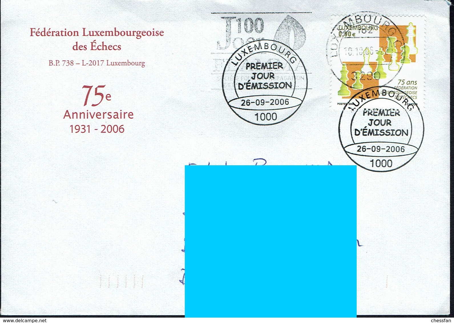 Luxemburg - Luxembourg 2006 - MiNr 1715 - Schach Chess Ajedrez échecs - Schach