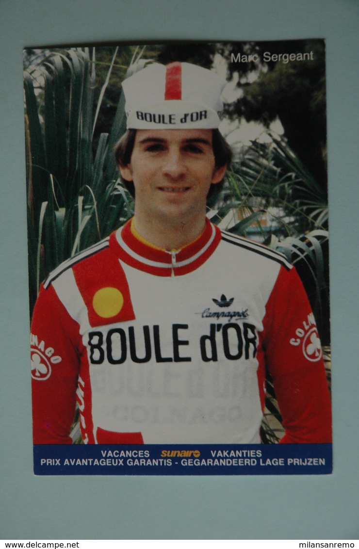 CYCLISME: CYCLISTE : MARC SERGEANT - Cyclisme