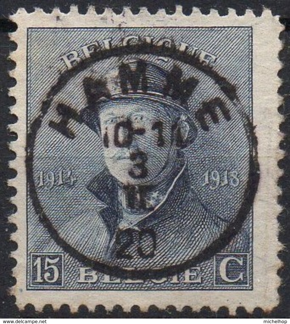 Roi Casqué - N° 169 Oblitération HAMME - 1919-1920  Re Con Casco