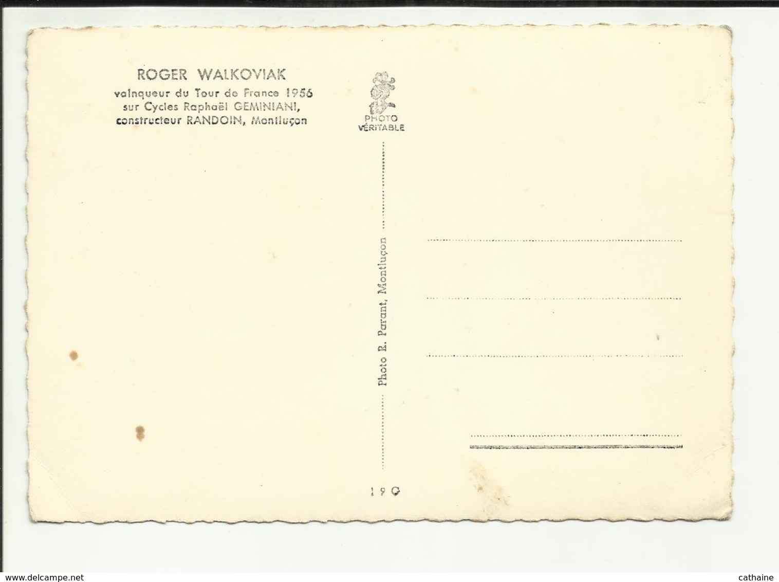 03 . MONTLUCON .  MAGASIN DE CHAUSSURE  " LEON DANIEL " . BALLY . ROGER WALKOVIAK VAINQUEUR DU TOUR DE FRANCE 1956 . - Montlucon