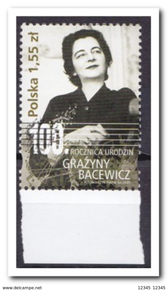 Polen 2009, Postfris MNH, 100th Birthday Of Grazyna Bacewicz - Ongebruikt