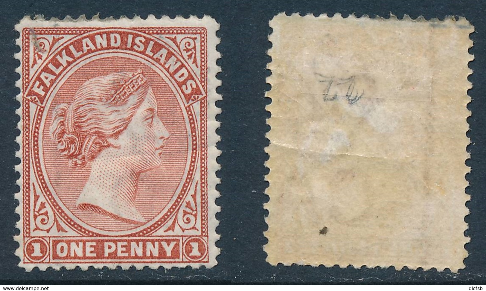 FALKLANDS, 1891 1d Venetian Red MM, SG22, Cat £25 - Falklandeilanden