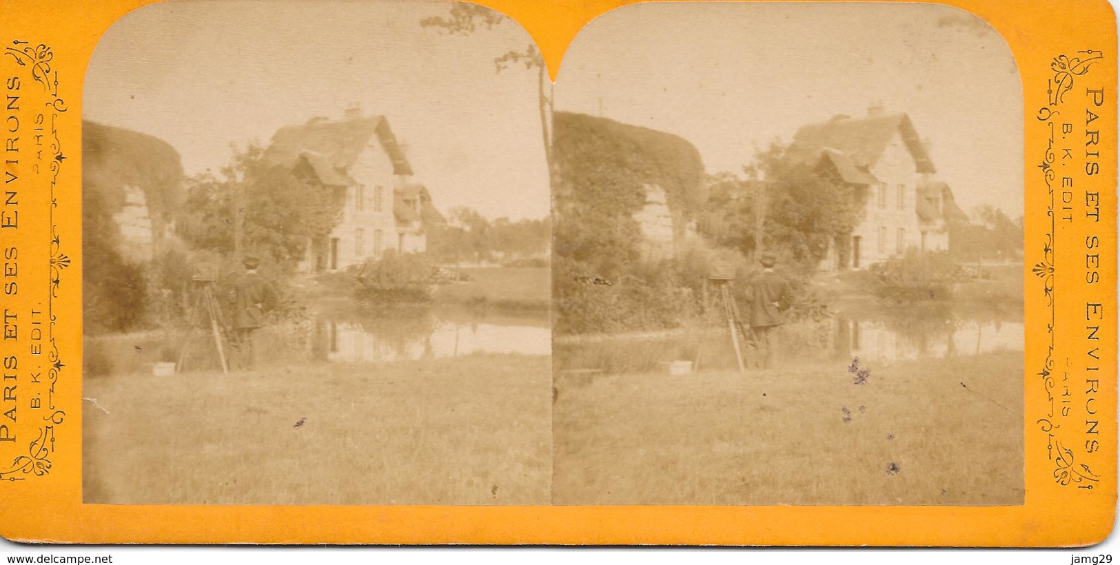 Frankrijk/ La France, Stereoscoopfoto, Longchamps, Ca. 1915 - Stereoscoop