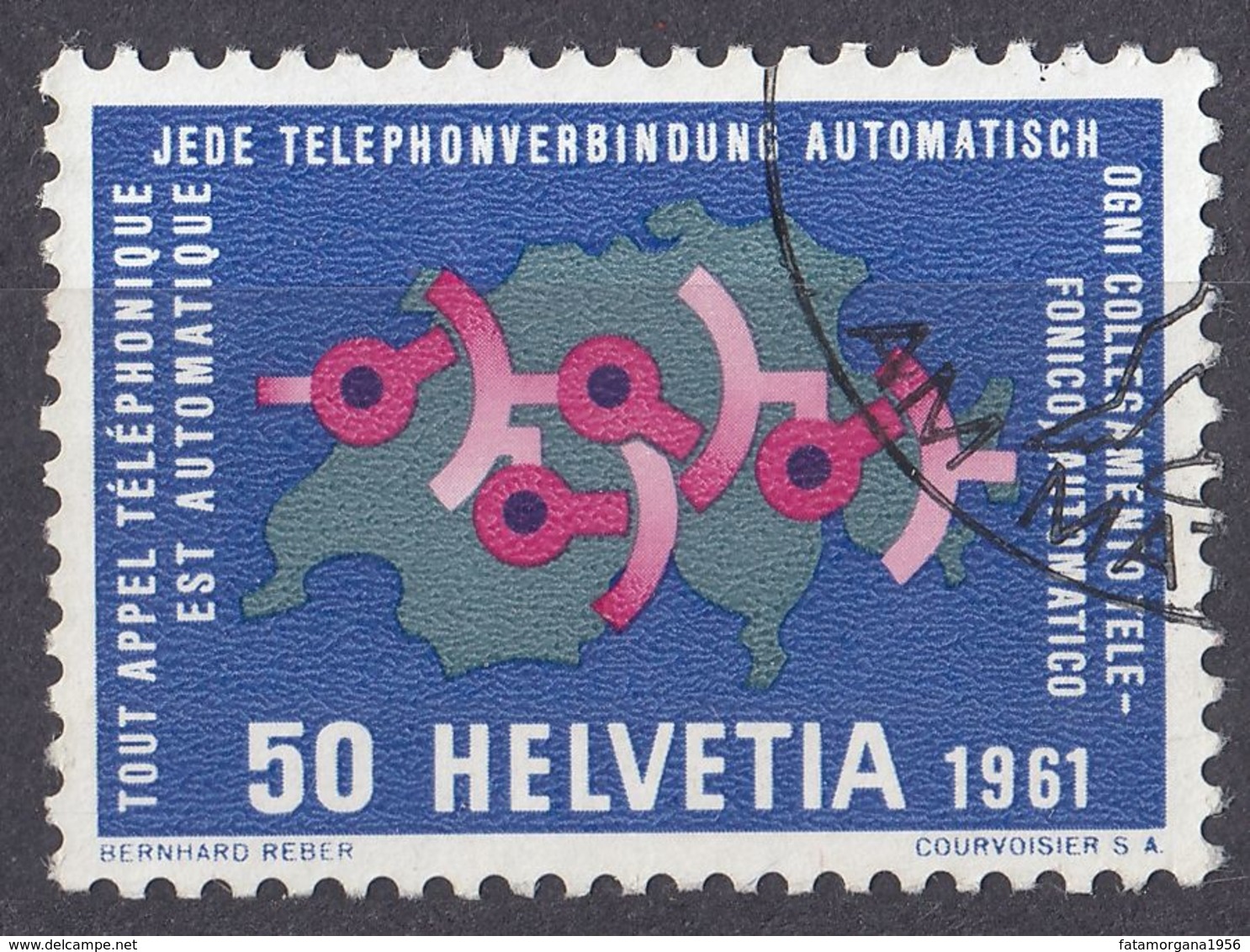 HELVETIA - SUISSE - SVIZZERA - 1961 -  Yvert 676, Usato. - Used Stamps