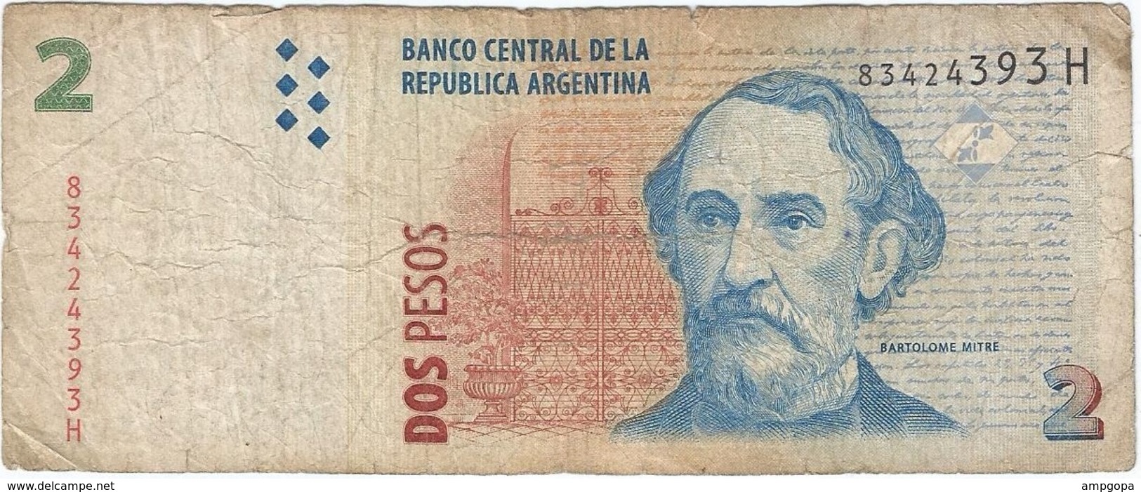 Argentina 2 Pesos 2002 Pk 352 8 Ref 30 - Argentina