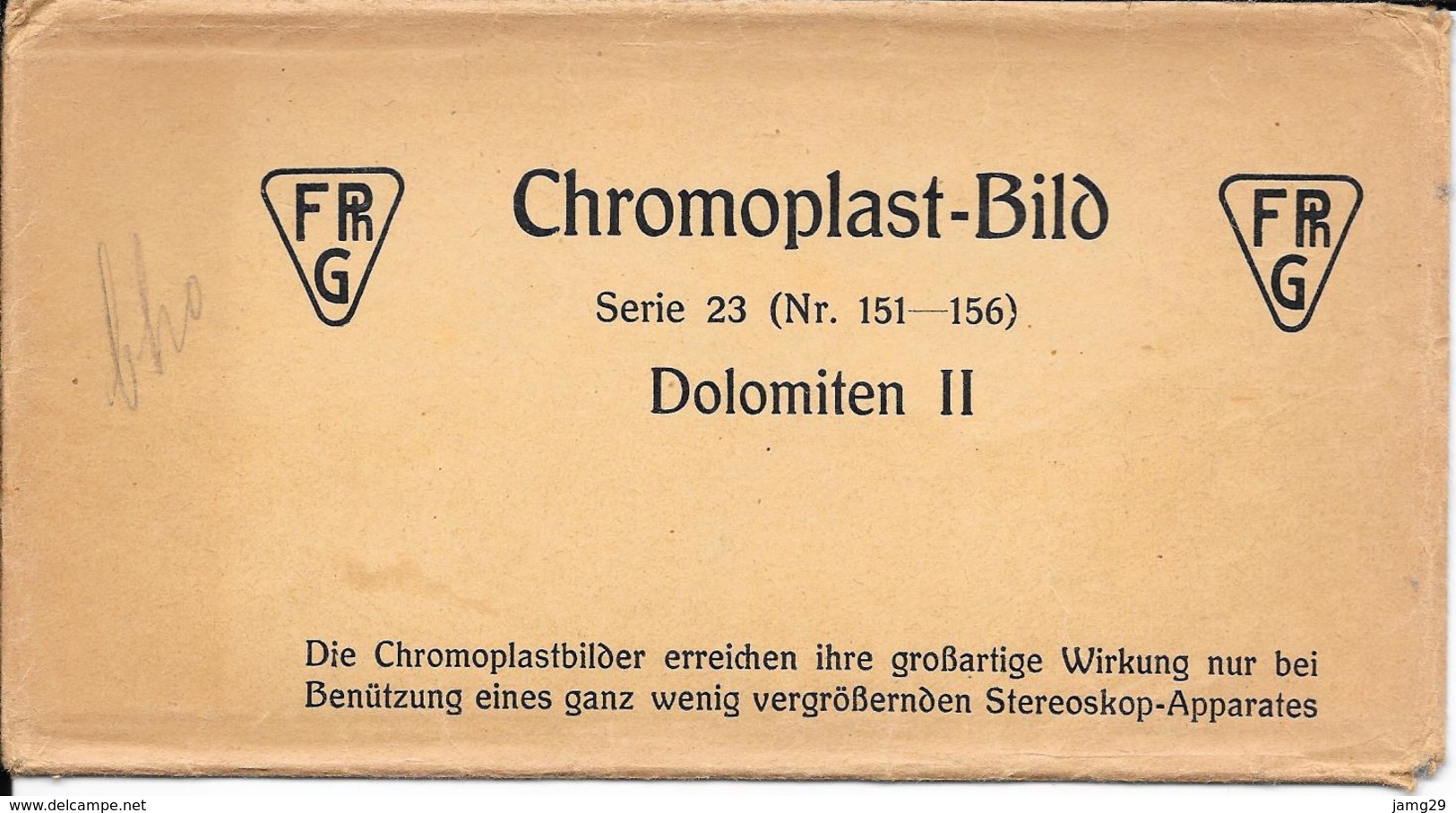 Italië/Italia, Stereoscoopfoto, Chromoplast, Dolomiten II, Serie 23, 6 Foto's, Ca. 1925 - Stereoscoop