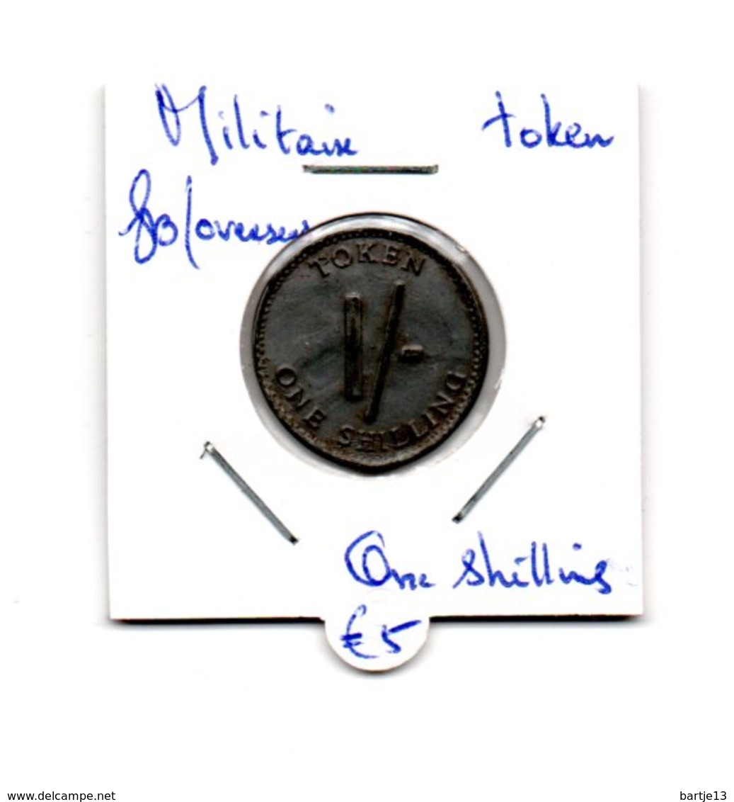 ENGELAND GREAT BRITAIN TOKEN MILITAIR  ONE SHILLING - Autres & Non Classés