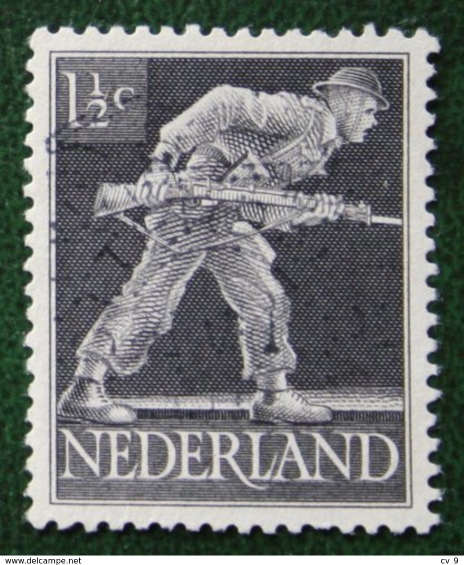 1 1/2 Ct Bevrijdingszegel NVPH 428 (Mi 428) 1944-1946 Gestempeld / Used NEDERLAND / NIEDERLAND - Gebraucht