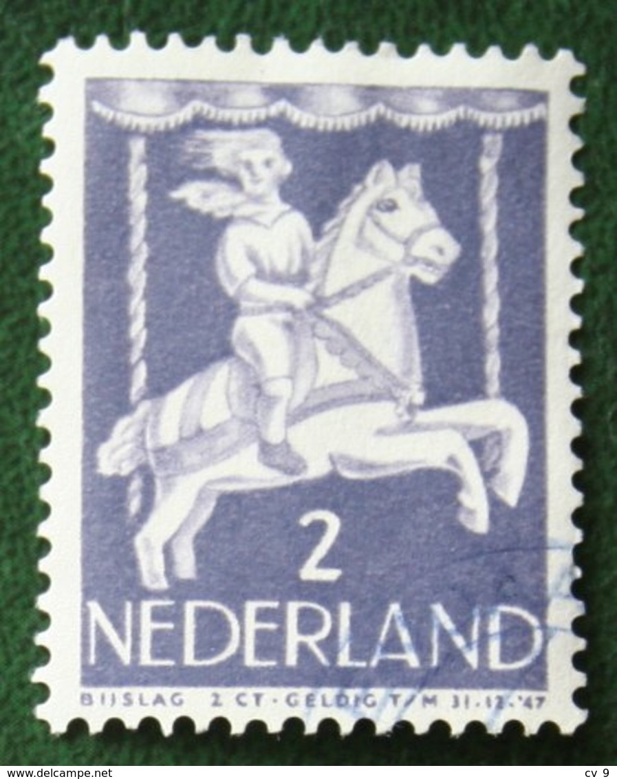 2 + 2 Ct Kinderzegel Child Welfare Kinder Enfant NVPH 469 (Mi 472) 1946 Gestempeld / Used NEDERLAND / NIEDERLANDE - Gebraucht