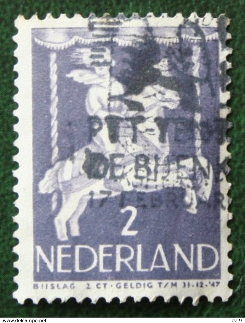 2 + 2 Ct Kinderzegel Child Welfare Kinder Enfant NVPH 469 (Mi 472) 1946 Gestempeld / Used NEDERLAND / NIEDERLANDE - Gebraucht