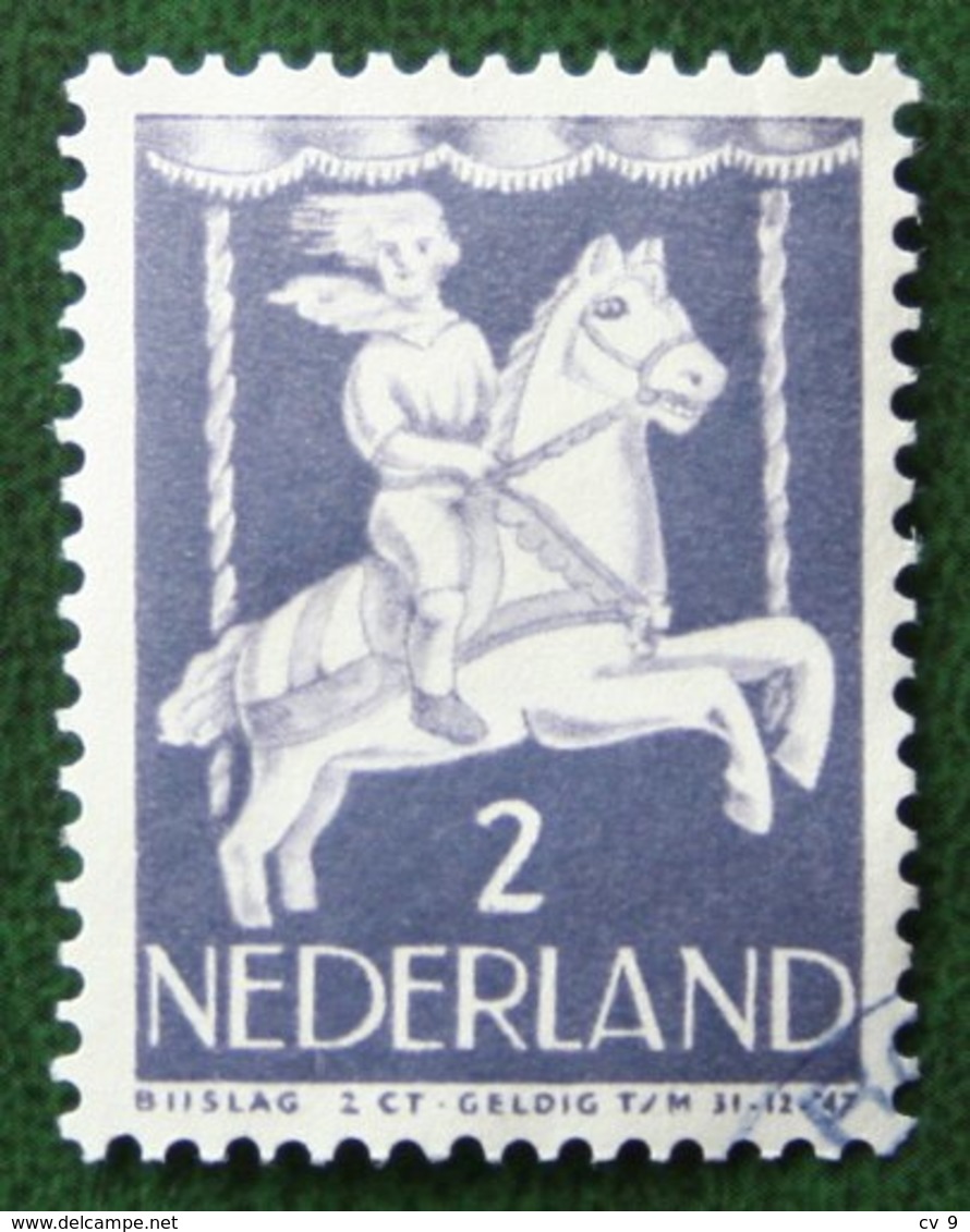 2 + 2 Ct Kinderzegel Child Welfare Kinder Enfant NVPH 469 (Mi 472) 1946 Gestempeld / Used NEDERLAND / NIEDERLANDE - Gebraucht