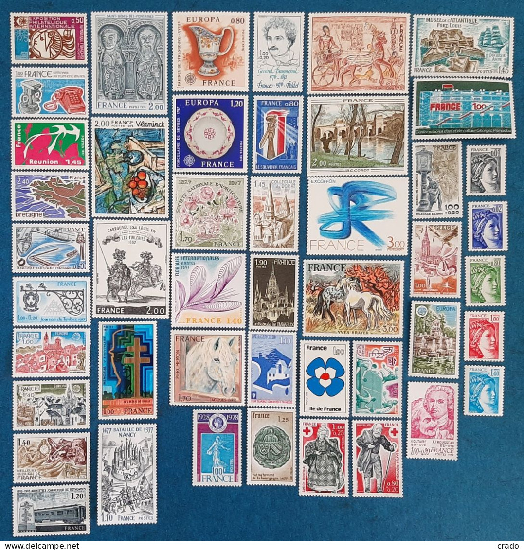 Brade Un Lot De 16 Timbres Neufs** De France Des Années 1974 à 1976 - 1970-1979