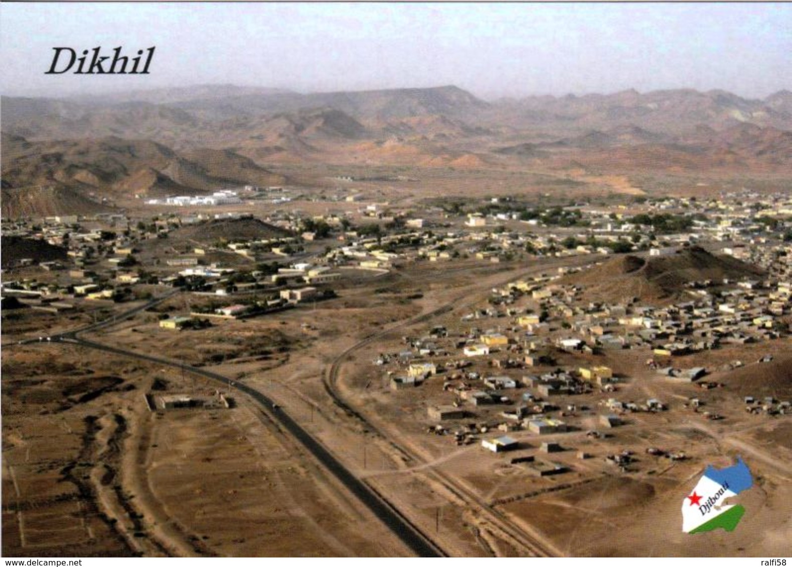 1 AK Djibouti * Blick Auf Dikhil - Eine Stadt Im Süden Dschibutis - Luftbildaufnahme * - Dschibuti