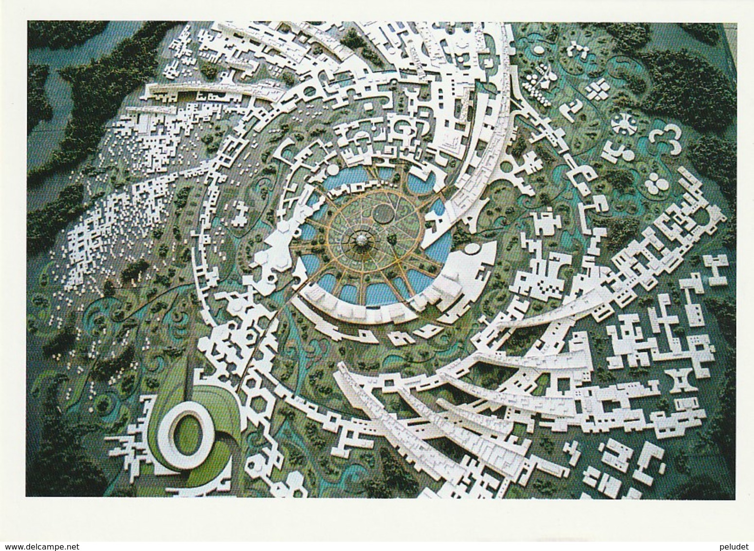 Early Conceptual Version Of Auroville's Galaxy Town Plan - India