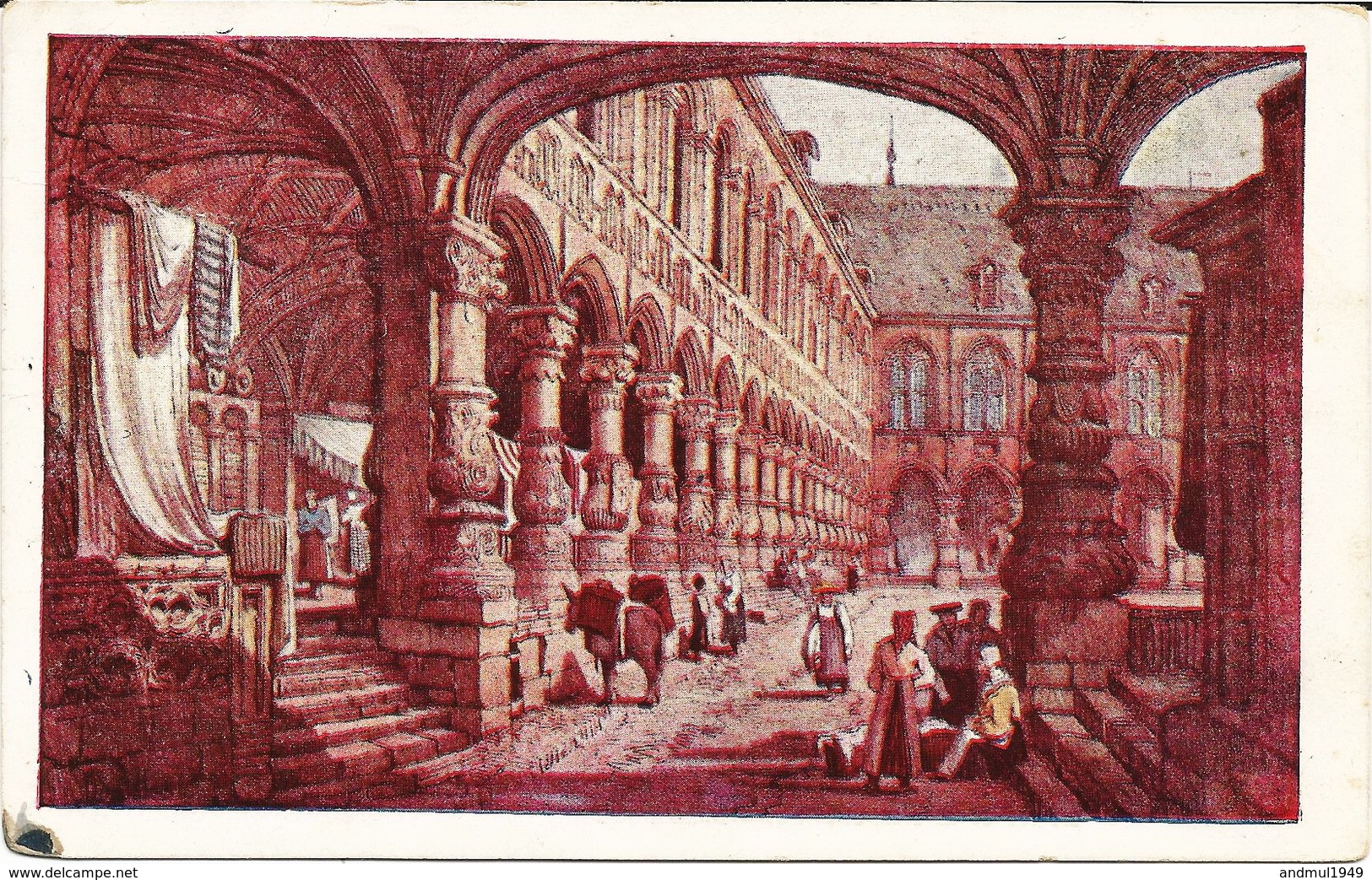 LIEGE - Palais Des Princes Evêques En 1833 - Oblitération De 1933 - Liege