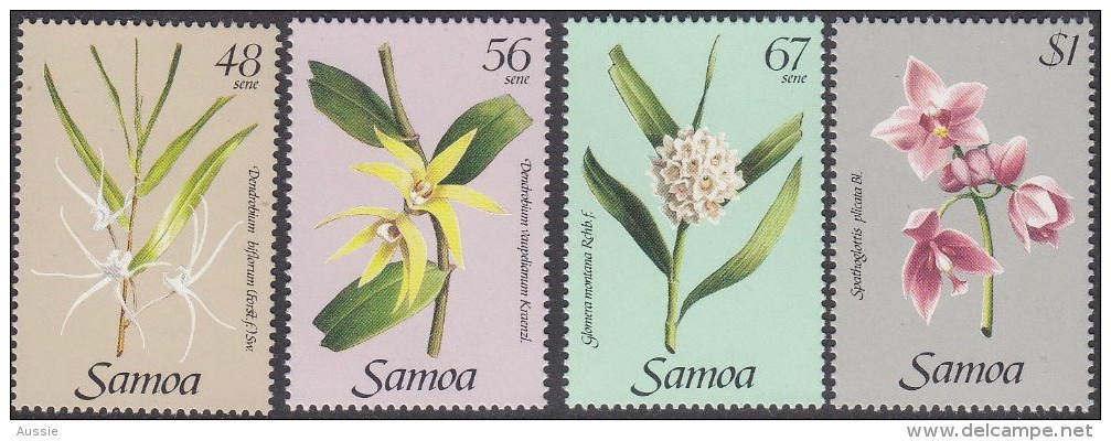 Samoa 1985 Yvertnr. 572-75 *** MNH Cote 6,25 Euro Flore Orchidées - Samoa