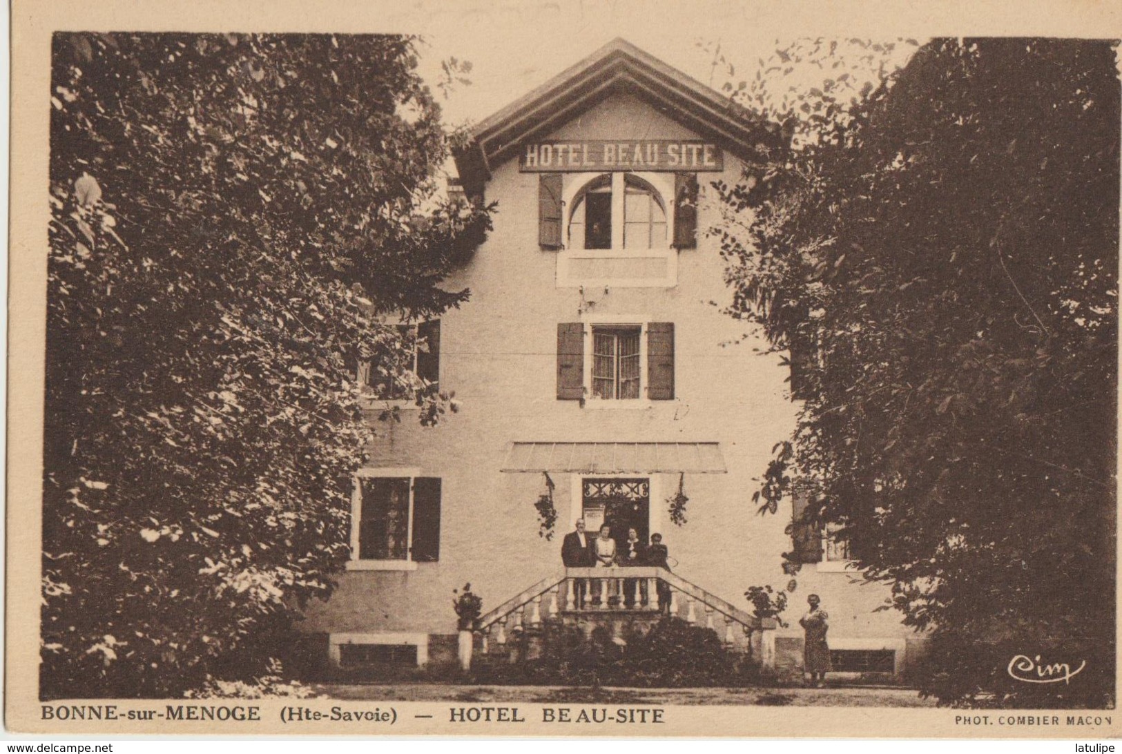 Bonne-sur-Menoge  74   Hotel Beau Site -Entrée Bien Animée - Bonne