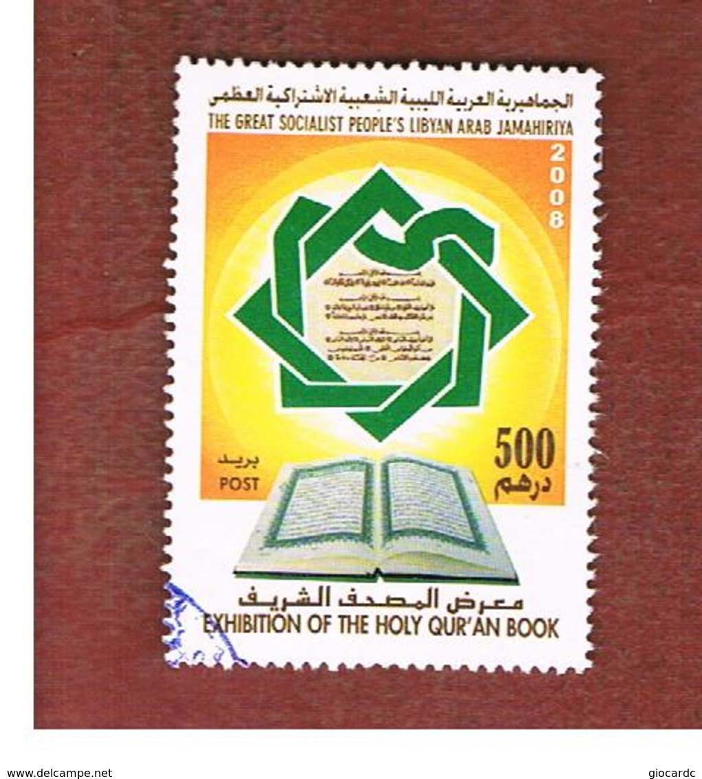 LIBIA (LIBYA) - MI 2929    -     2008 EXHBITION OF THE HOLY QUR'AN BOOK  500   -  USED - Libia