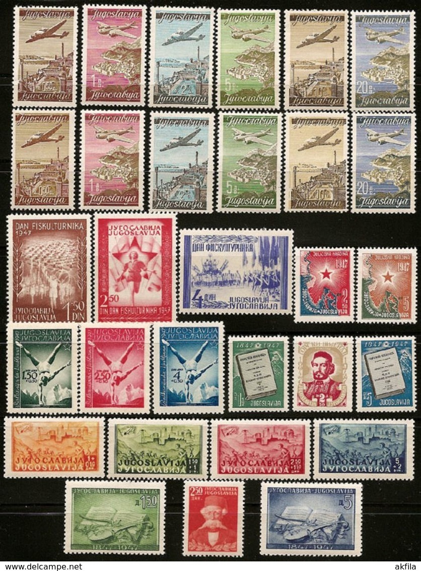 Yugoslavia 62 Complete Years From 1945 Till 2006, MNH (**) - Lots & Serien