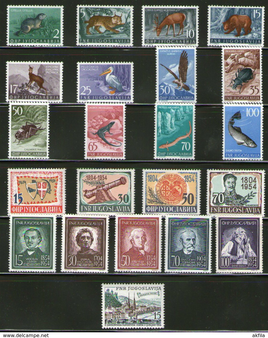 Yugoslavia 62 complete years from 1945 till 2006, MNH (**)