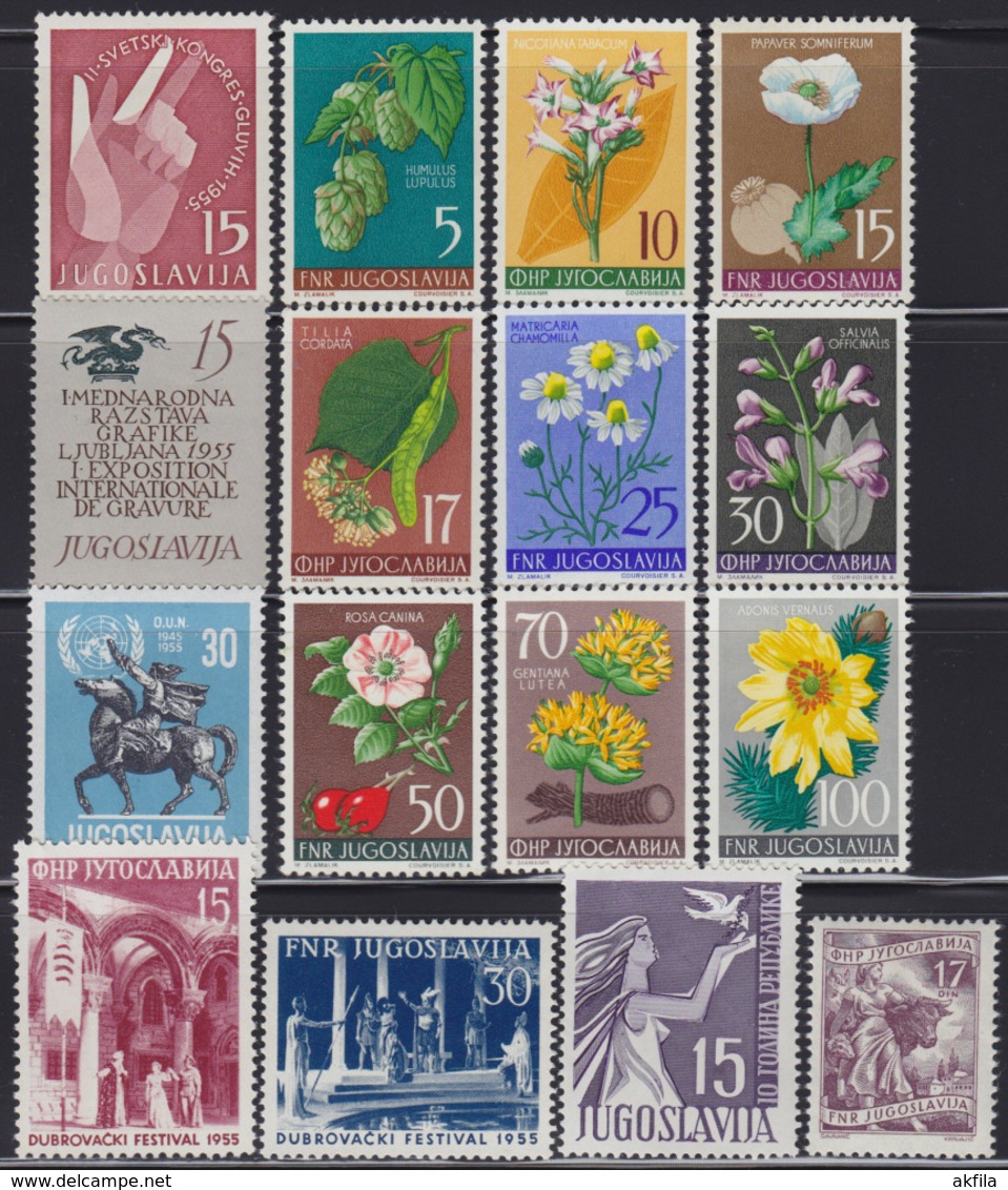 Yugoslavia 62 complete years from 1945 till 2006, MNH (**)