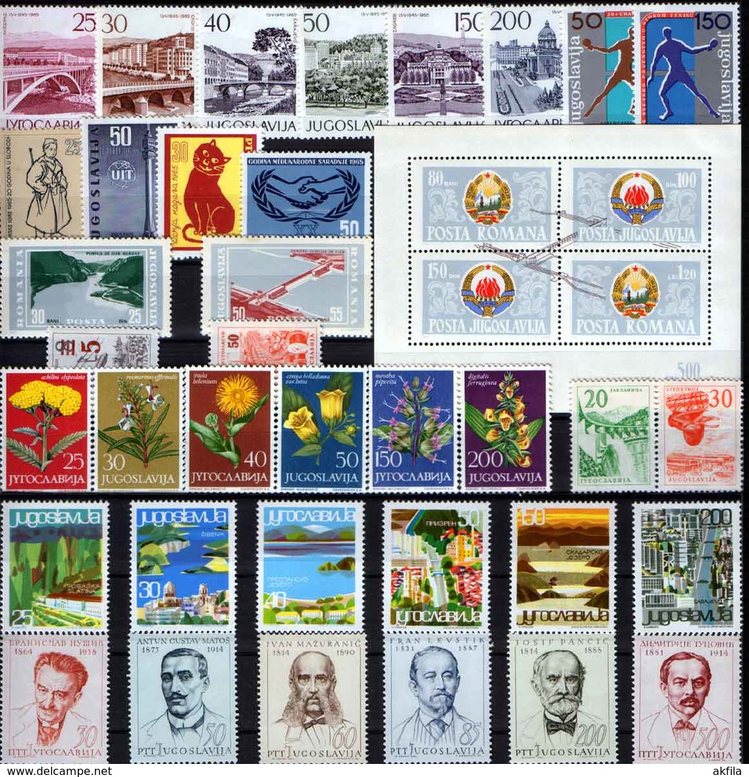 Yugoslavia 62 complete years from 1945 till 2006, MNH (**)