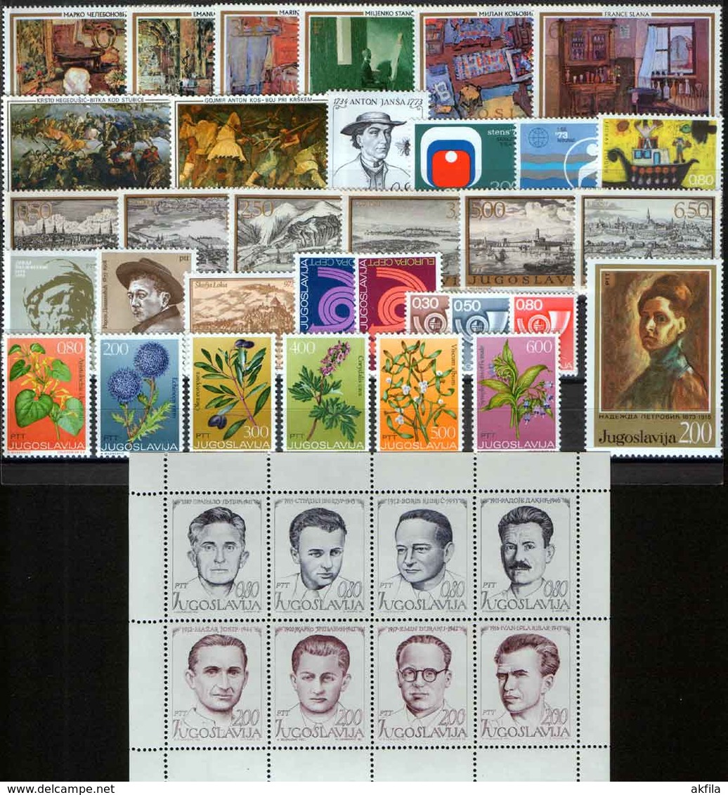 Yugoslavia 62 complete years from 1945 till 2006, MNH (**)