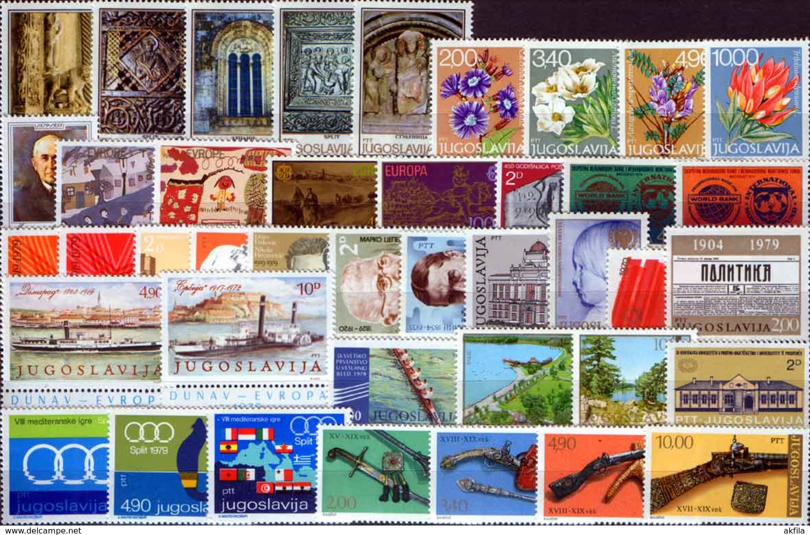 Yugoslavia 62 complete years from 1945 till 2006, MNH (**)