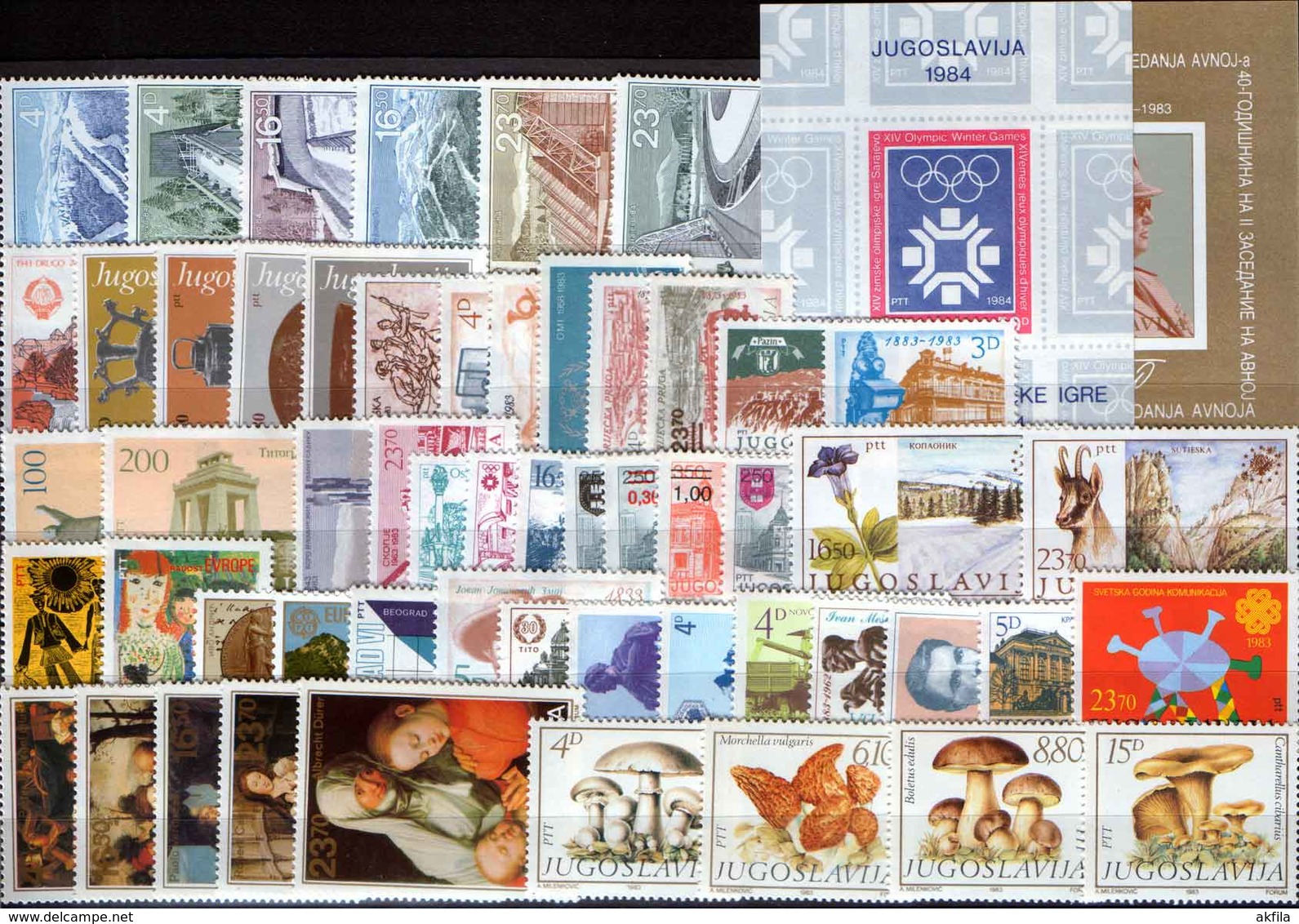 Yugoslavia 62 complete years from 1945 till 2006, MNH (**)