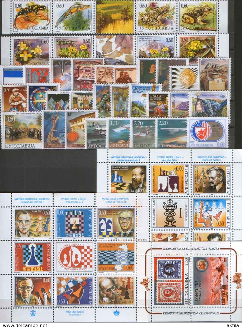 Yugoslavia 62 complete years from 1945 till 2006, MNH (**)