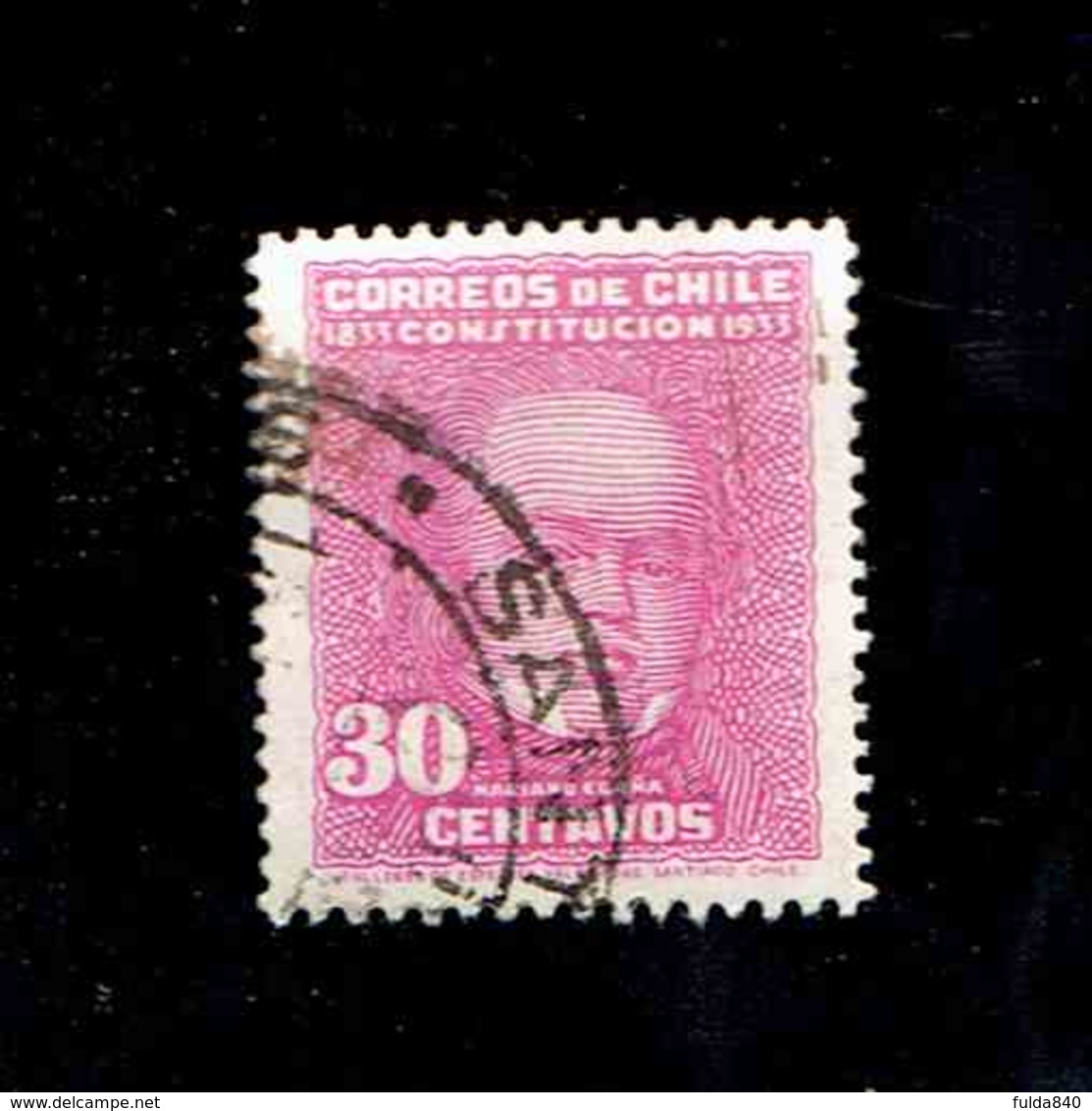 CHILI.(Y&T)   1934 - N°153  *Centenaire De La Constitition*  30c  Obl - Cile