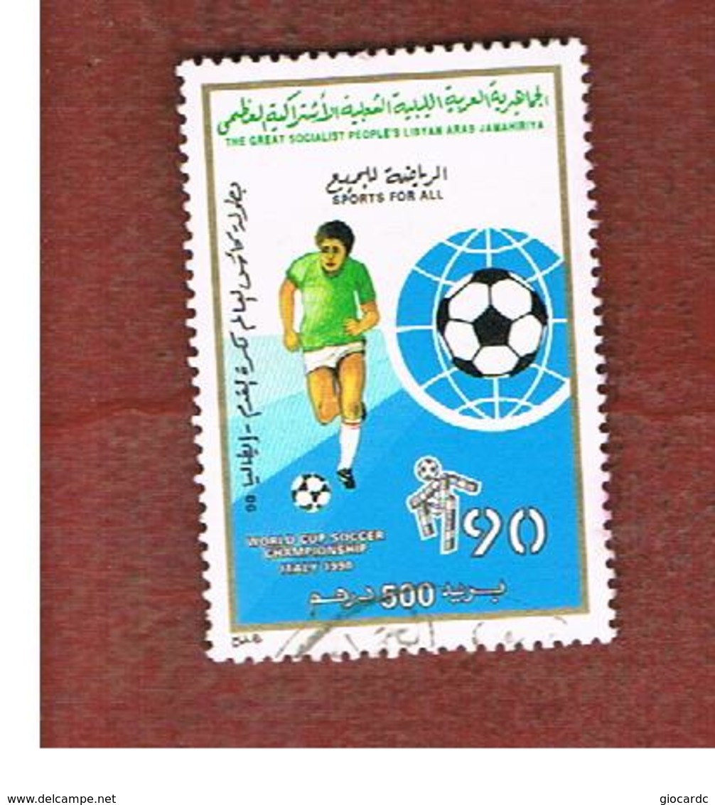 LIBIA (LIBYA) -  SG 2012  -     1990  WORLD CUP FOOTBALL  -  USED - Libia