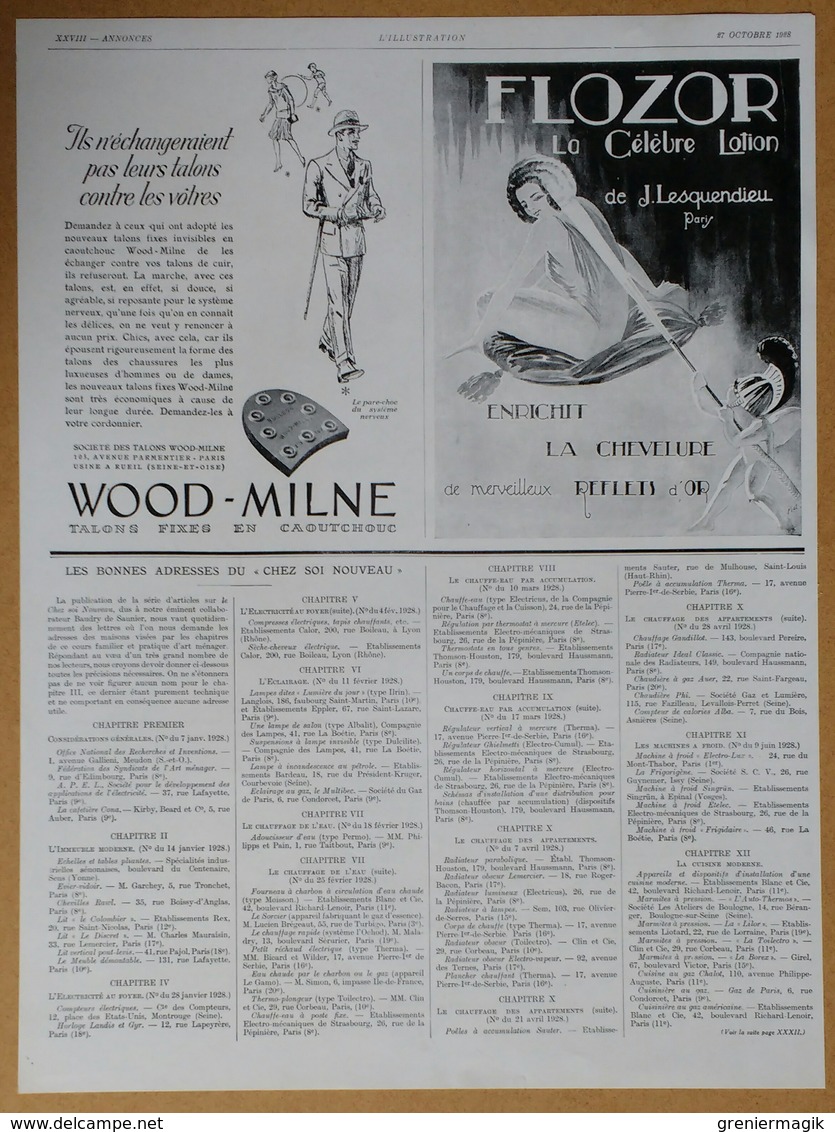 1928 Le Bijou Et L'art Moderne : Maison Bourdier Joaillier Rue De La Paix Paris (Bijoux) - Flozor Lesquendieu -Publicité - Werbung