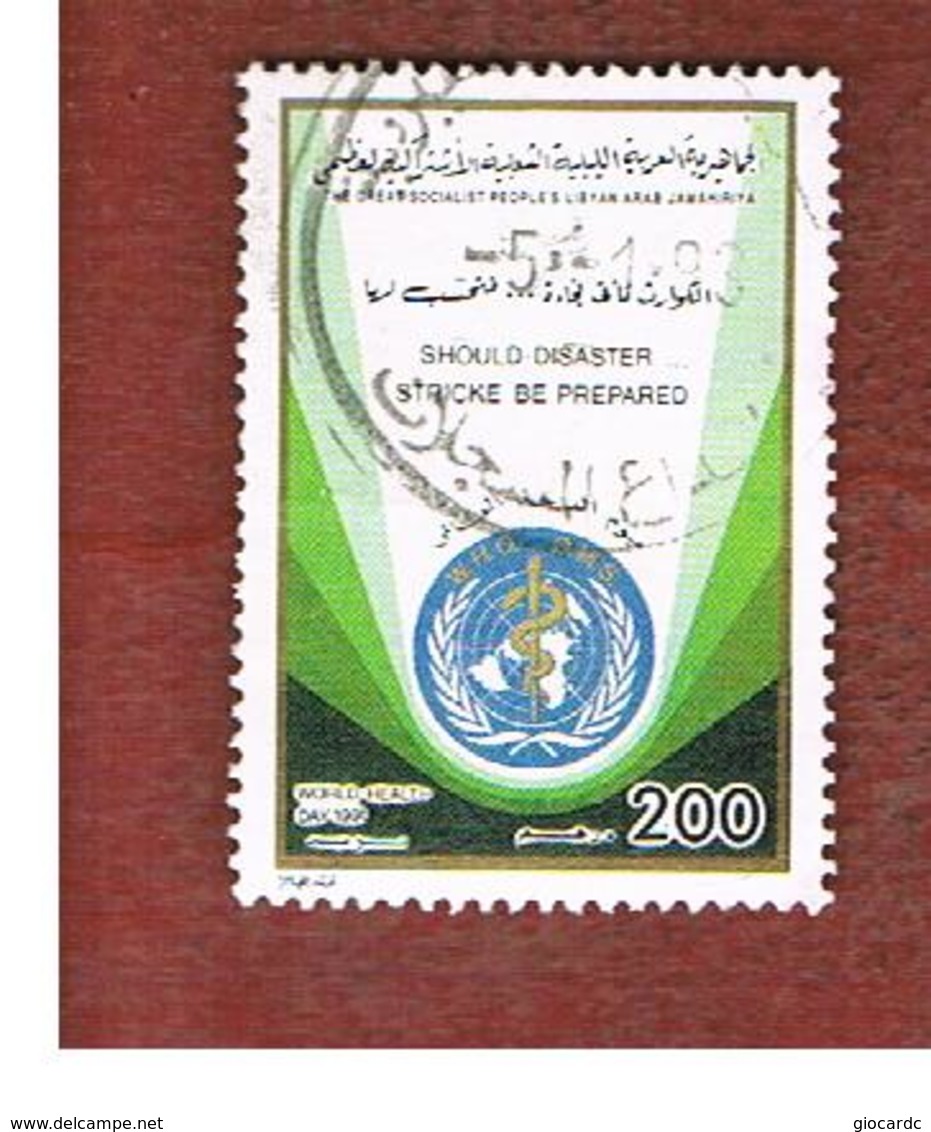 LIBIA (LIBYA) -  SG 2023  -     1991  WORLD HEALTH DAY  -  USED - Libia