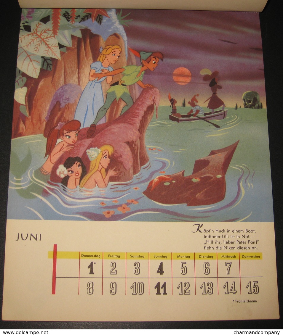 Calendrier Walt Disney 1961 - Micky-Maus - Mickey Kalender 1961 - 24 illustrations - 25 scans