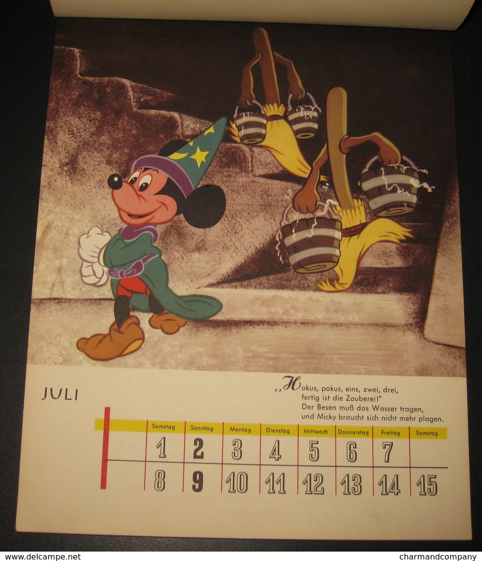 Calendrier Walt Disney 1961 - Micky-Maus - Mickey Kalender 1961 - 24 illustrations - 25 scans