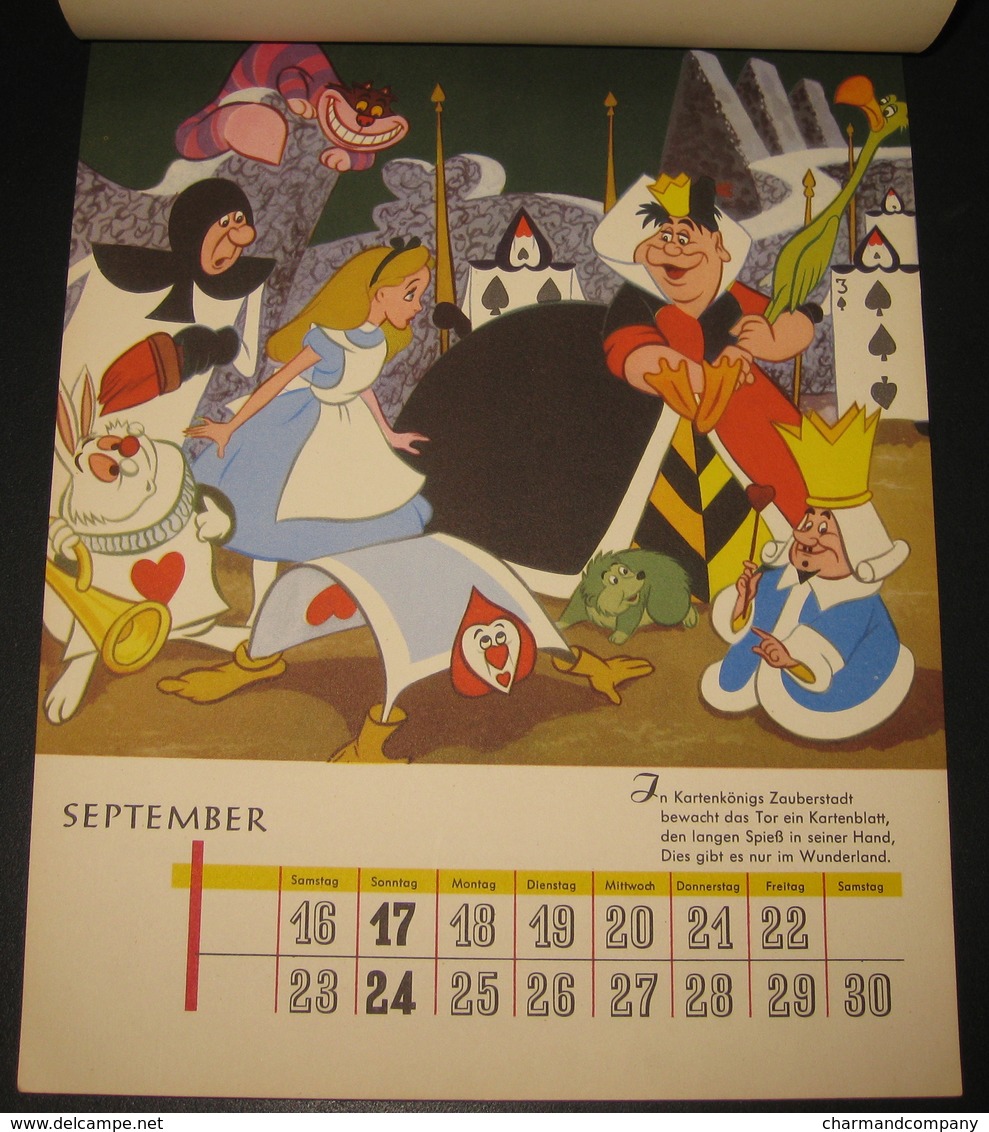 Calendrier Walt Disney 1961 - Micky-Maus - Mickey Kalender 1961 - 24 illustrations - 25 scans