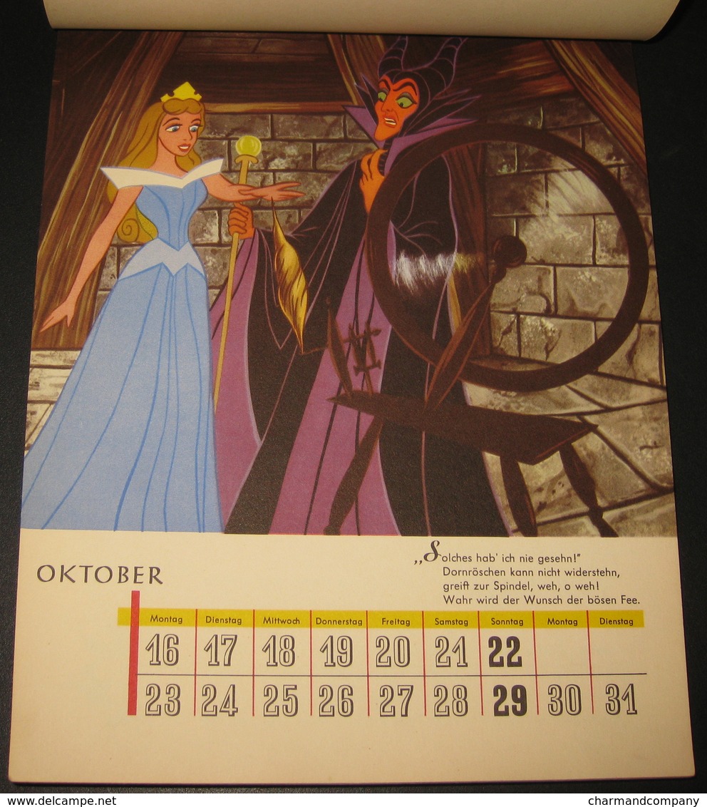 Calendrier Walt Disney 1961 - Micky-Maus - Mickey Kalender 1961 - 24 illustrations - 25 scans